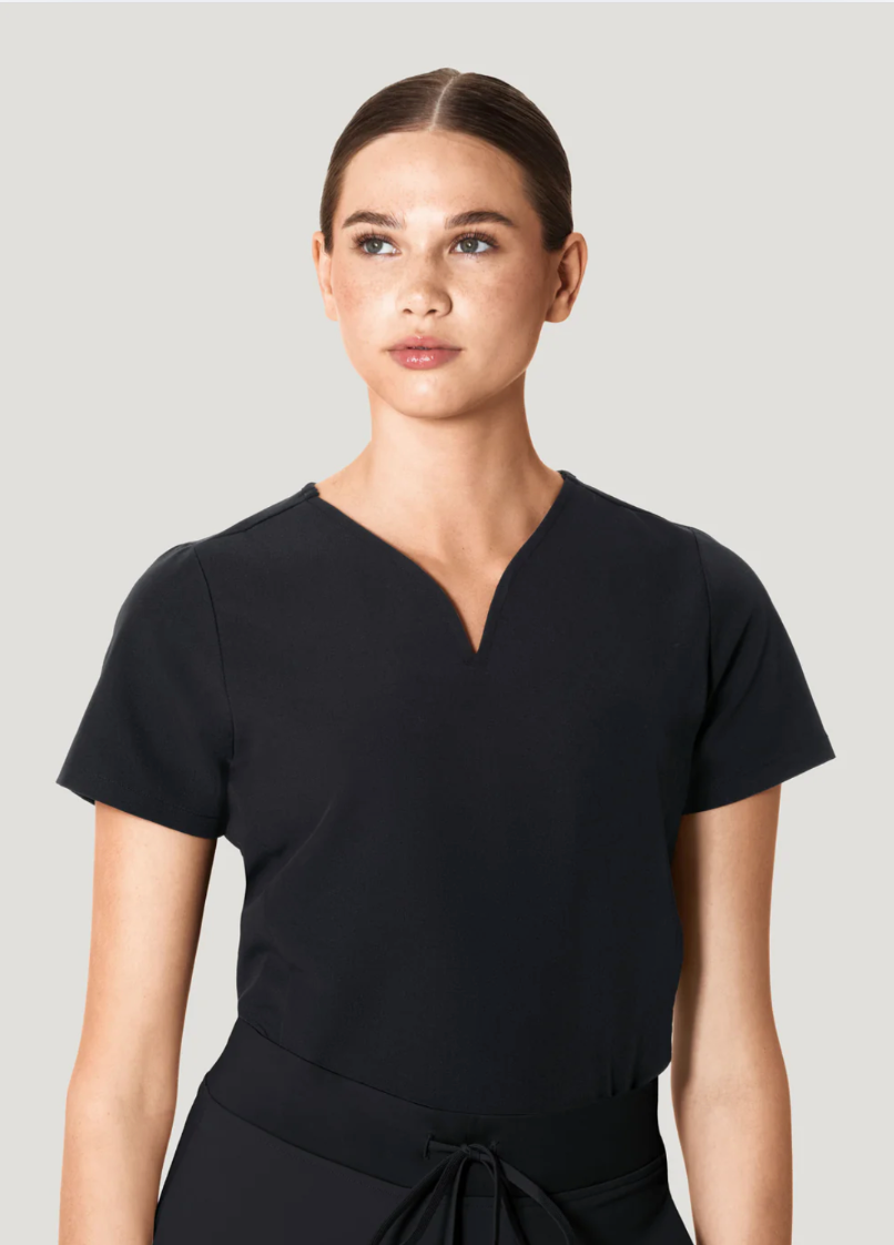 Scrub Top Curved V-Neck - Mandala Mujer