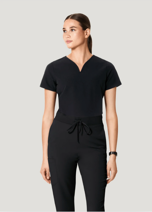 Scrub Top Curved V-Neck - Mandala Mujer