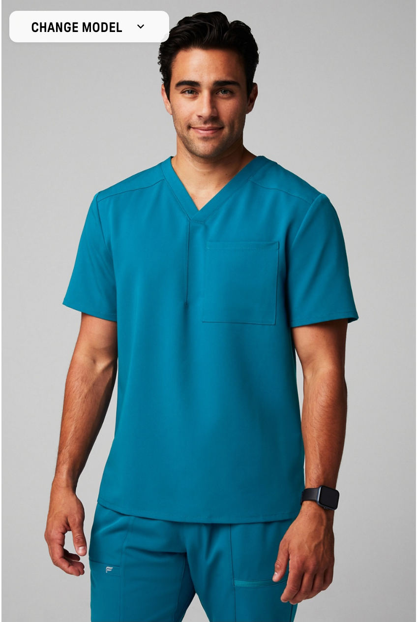 Scrub Top Helix 1-Pocket - Fabletics Hombre