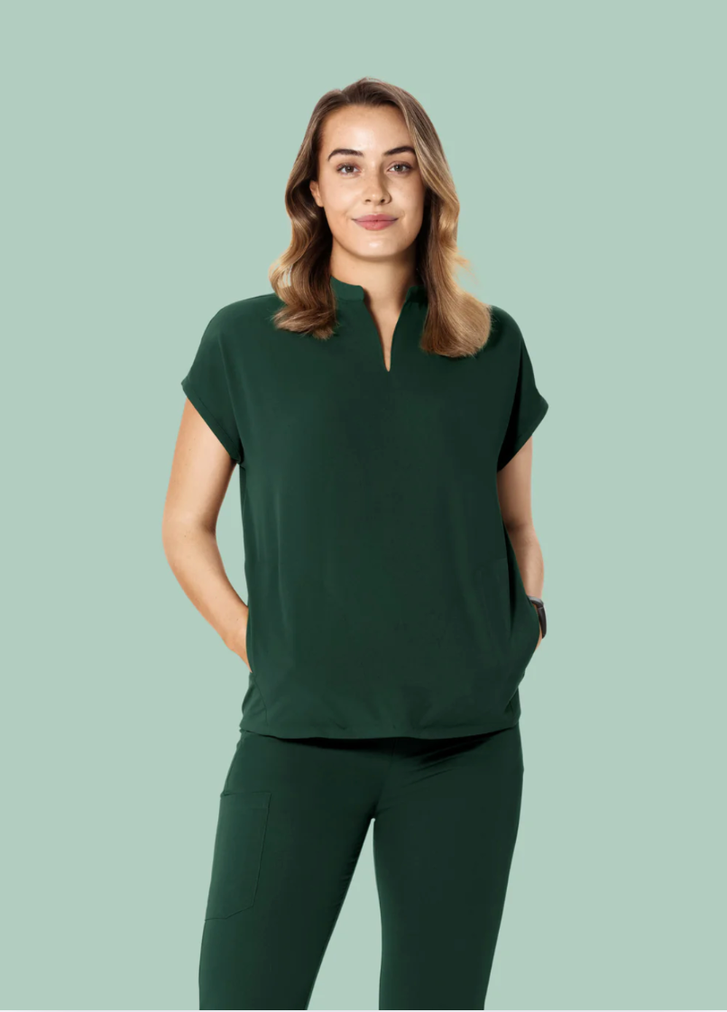 Scrub Top Mandarin Dolman - Mandala Mujer