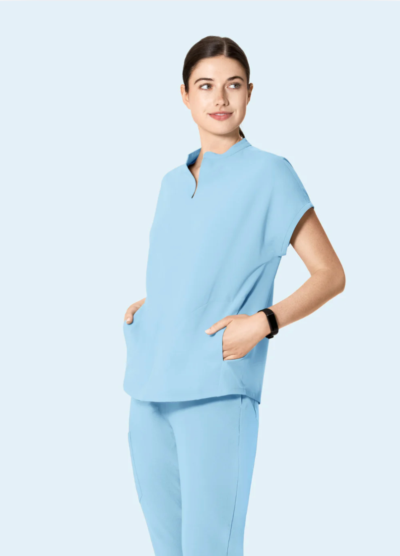 Scrub Top Mandarin Dolman - Mandala Mujer