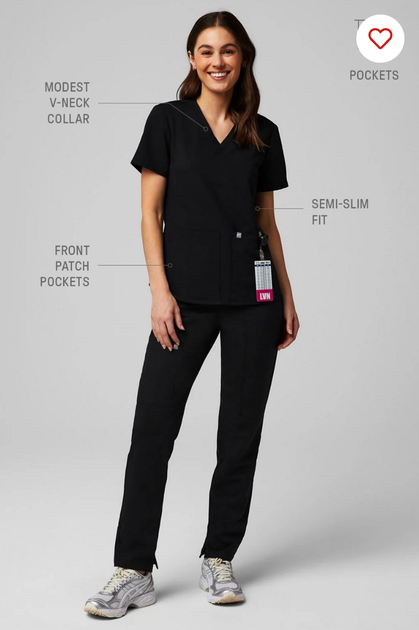 Scrub Top Method 2-Pocket - Fabletics Mujer